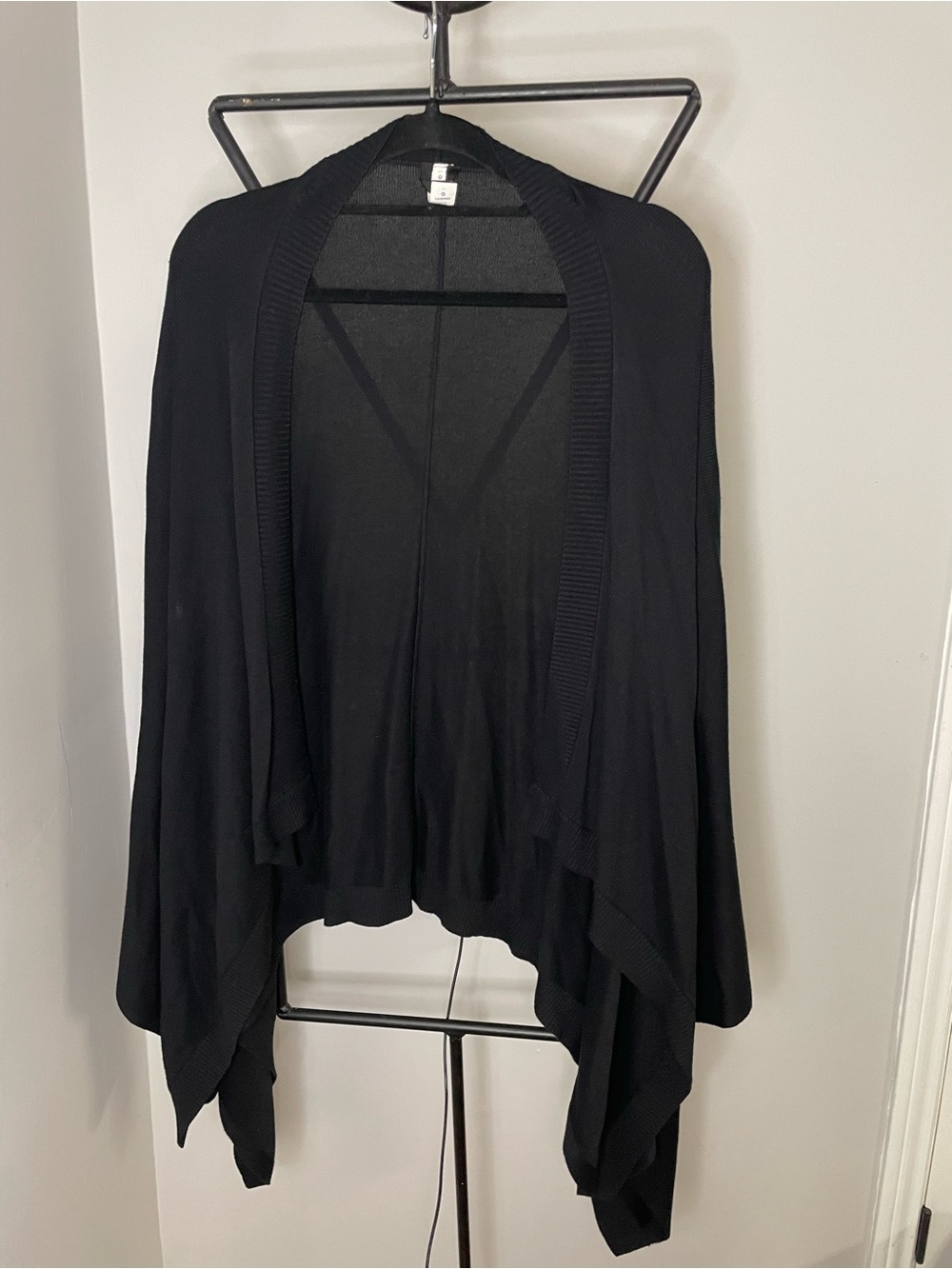 Lululemon Open Mind Waterfall Wrap Cardigan Black One Size